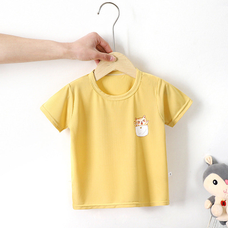 Cute Animal Pocket T-Shirts Buy Online