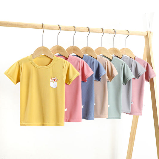 Cute Animal Pocket T-Shirts Buy Online