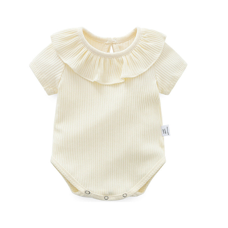 White Ruffle Romper Buy Online