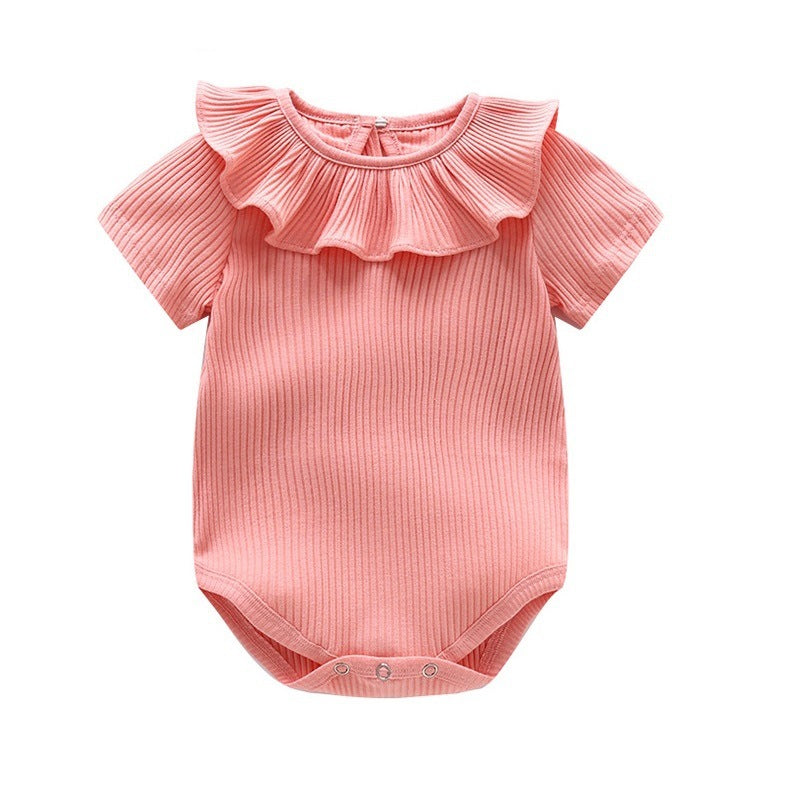Orange Ruffle Romper Buy Online