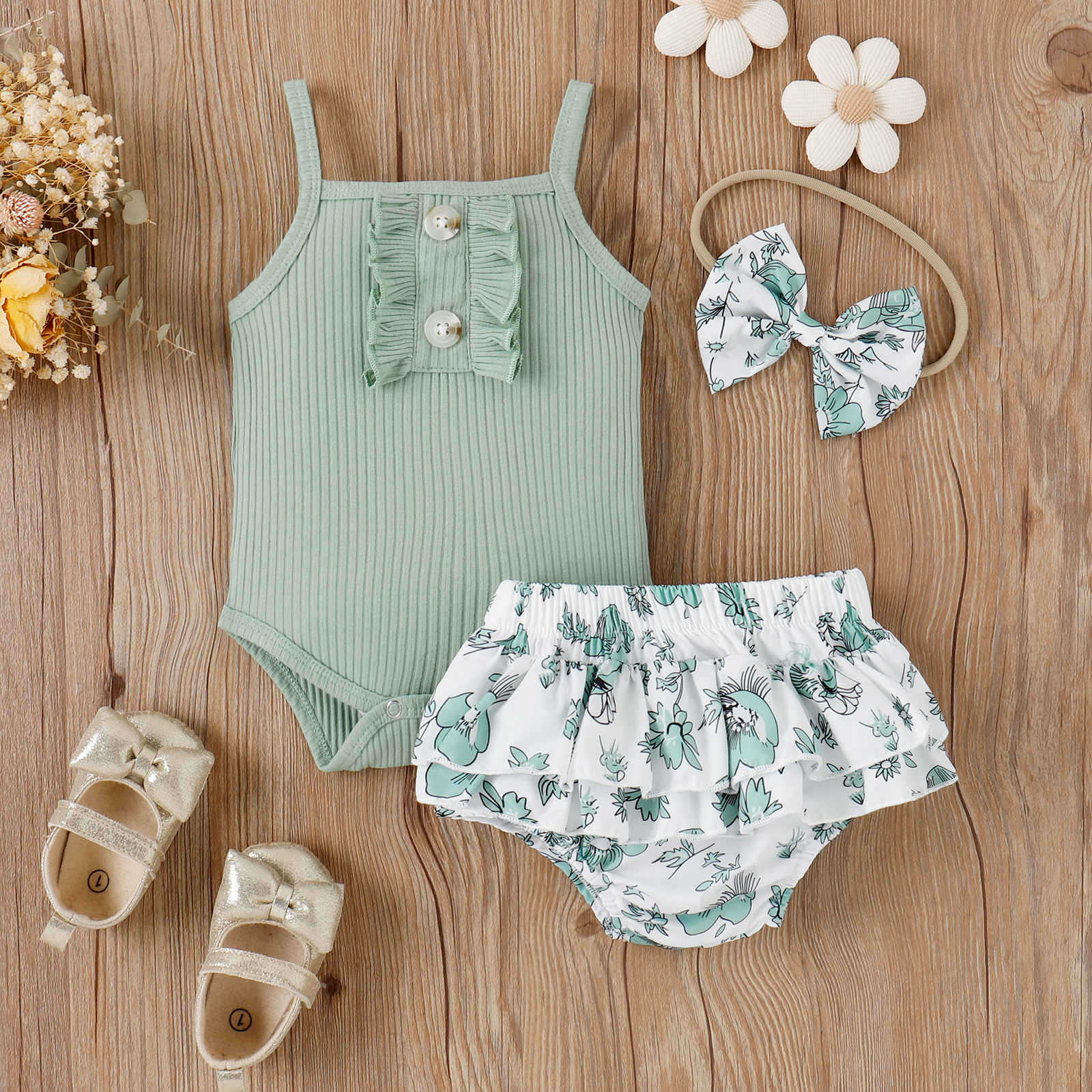 Floral Ribbed Outfit Buy Online