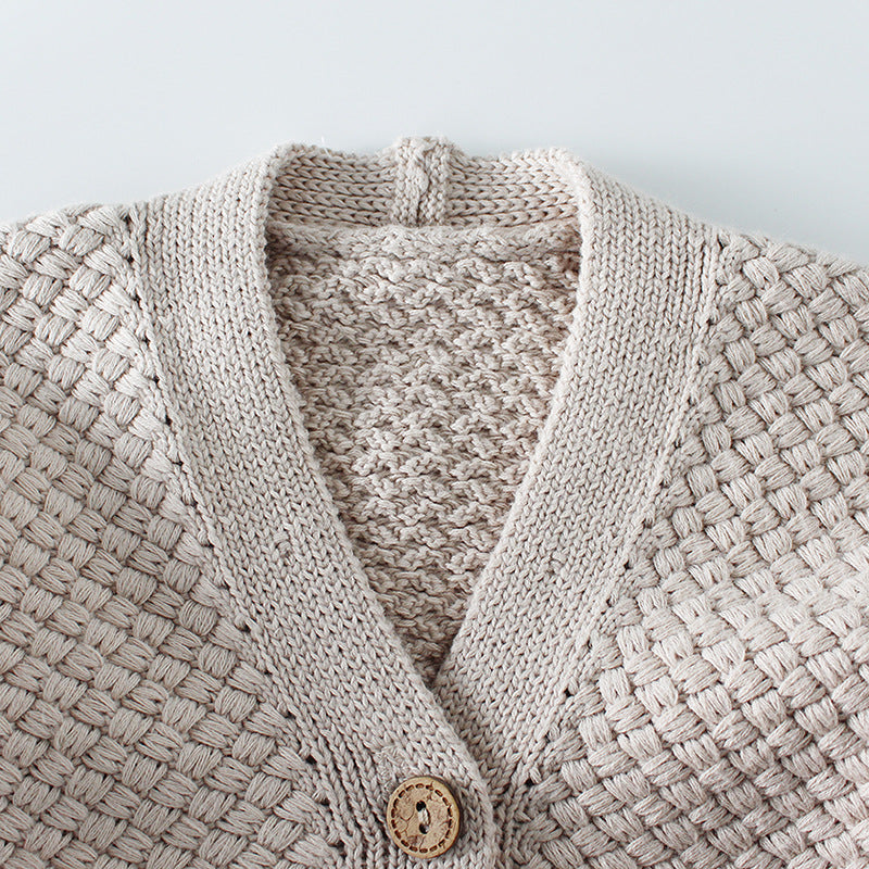 White V-neck Cardigan buy online