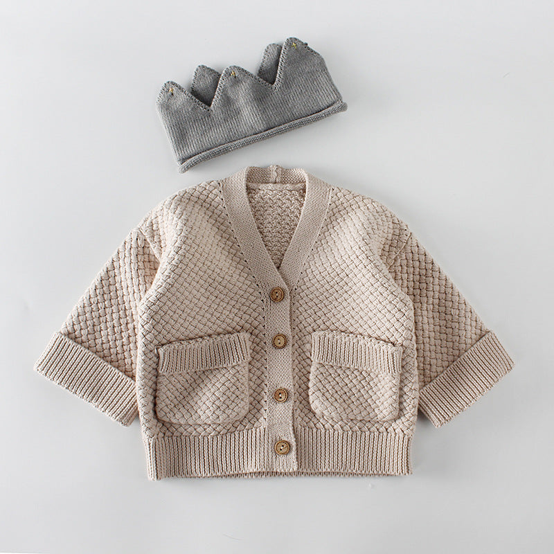 White V-neck Cardigan buy online