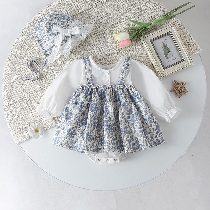 Blue Blossom Dress and Hat Set Buy Online