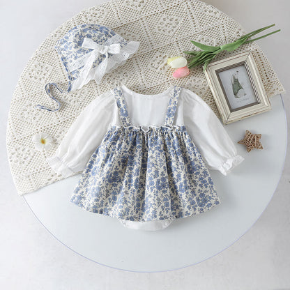 Blue Blossom Dress and Hat Set Buy Online