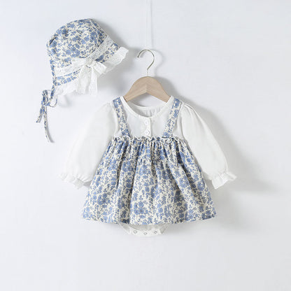 Blue Blossom Dress and Hat Set Buy Online